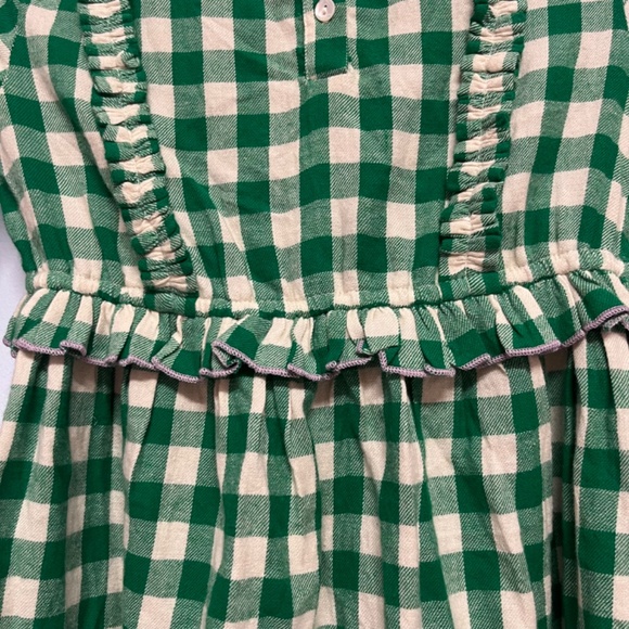 Hello Simone Kids Dress Green Checkered - Picture 4 of 6